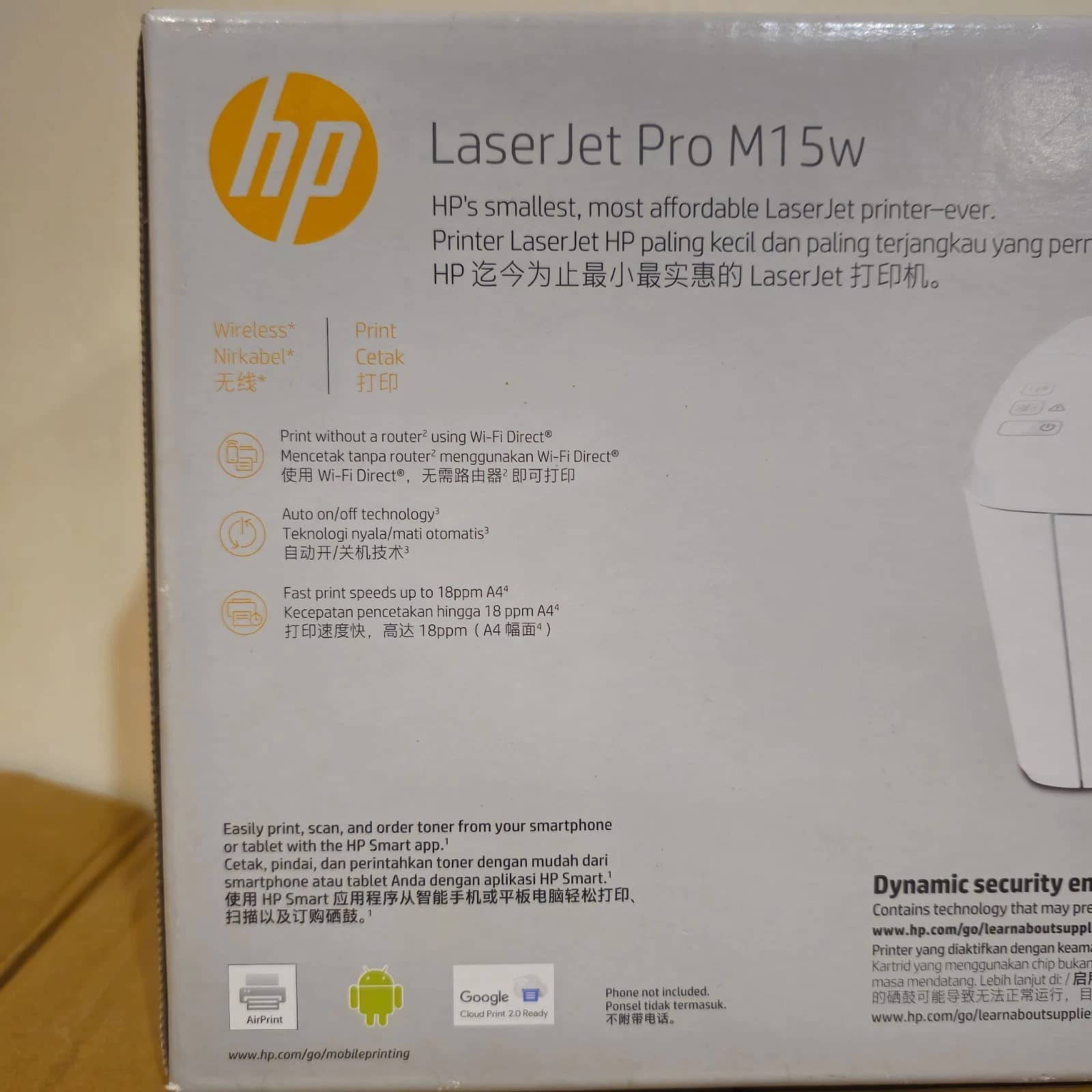 HP Laserjet Pro M15W Printers New