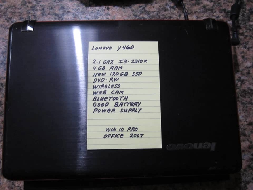 Lenovo IdeaPad Y460 Computers