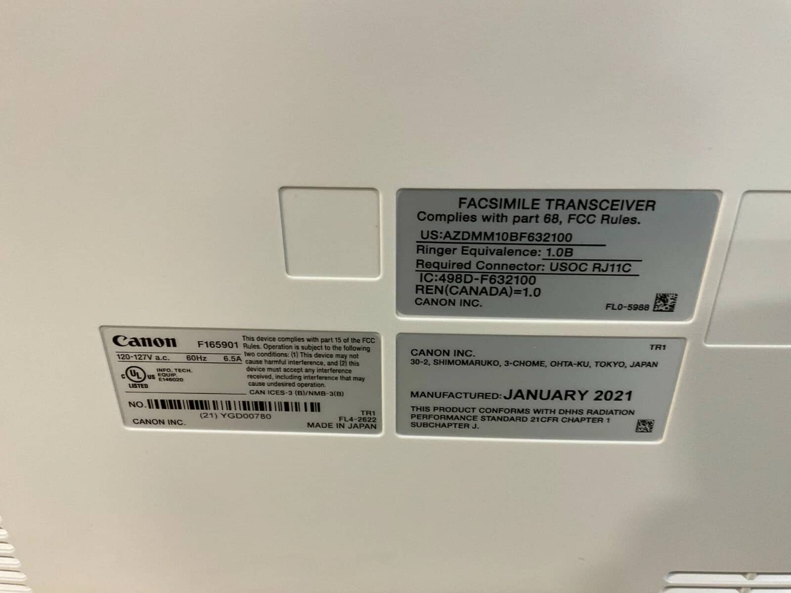 Canon MF810CDN Printers For parts or not working