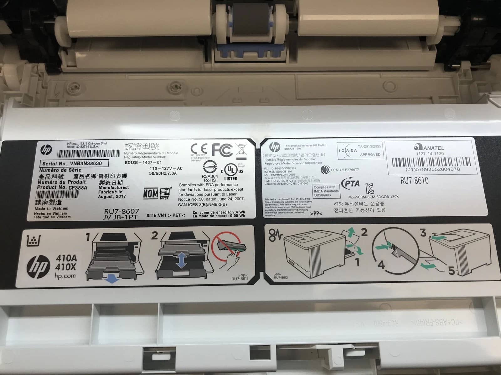 HP Color Laserjet M452nw Printers Used - Good