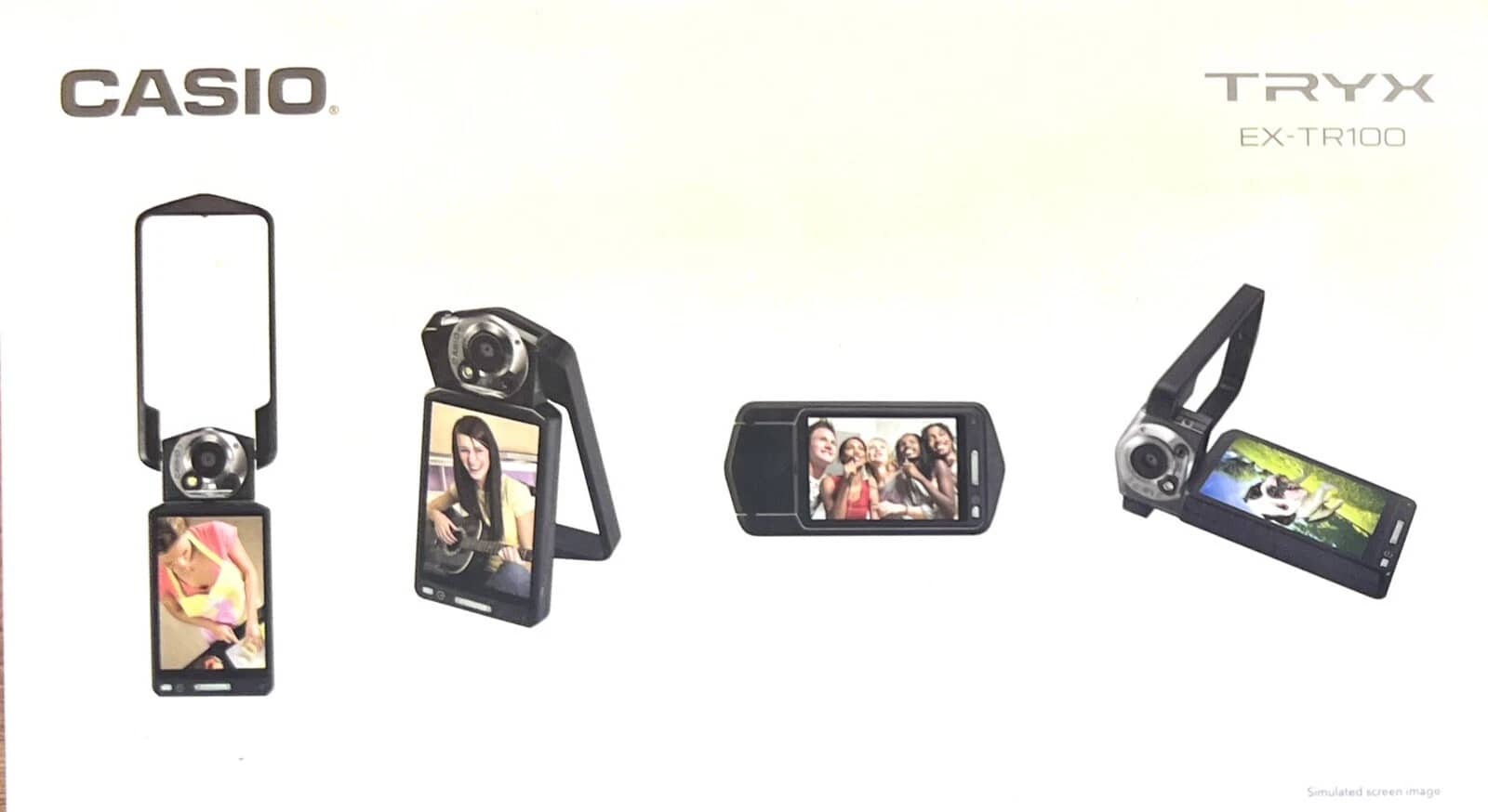 Casio Exilim TRYX EX-TR100 Digital Cameras Black New Body Only