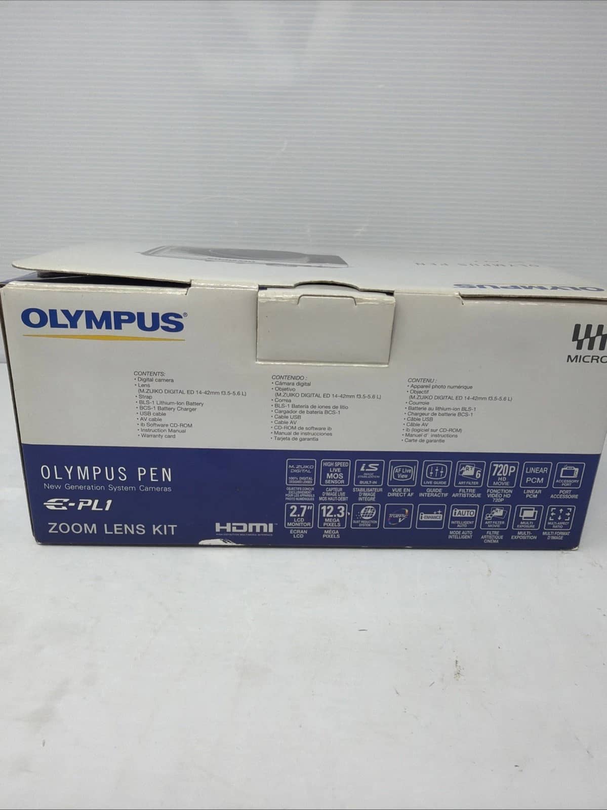 OM SYSTEM PEN E-PL1 Digital Cameras Silver New w/ 14-42mm Kit