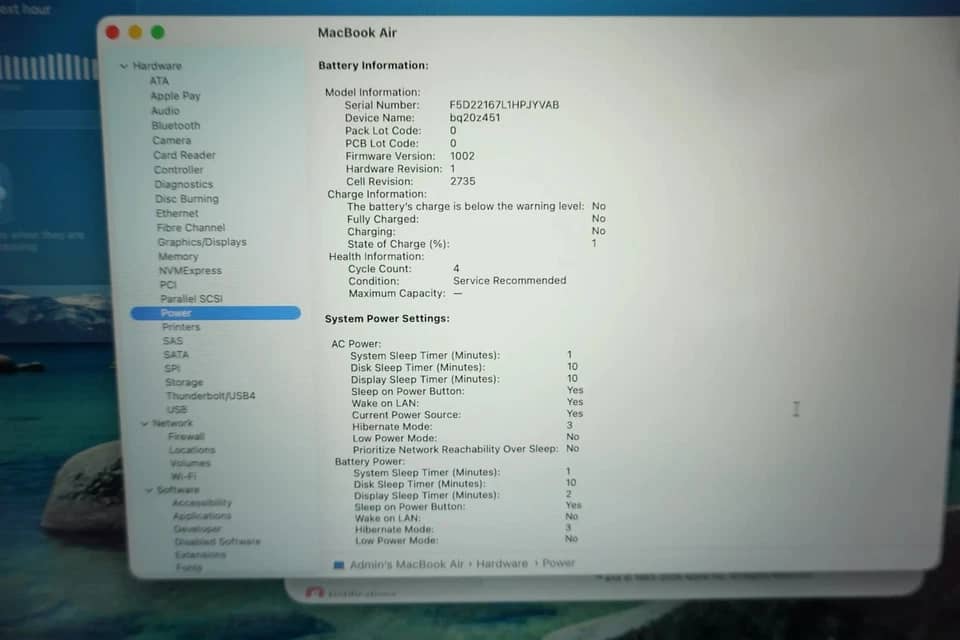 Apple MacBook Air M1 Computers 256GB 8GB Refurbished - Excellent