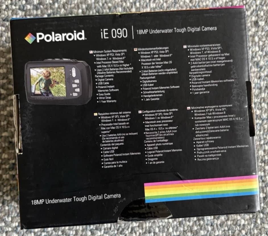 Polaroid IE 090 Digital Cameras Blue Used - Good Body Only