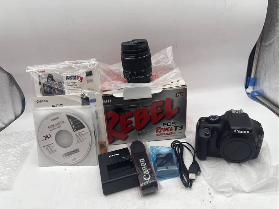 Canon EOS Rebel T3 Digital Cameras Black New Body Only