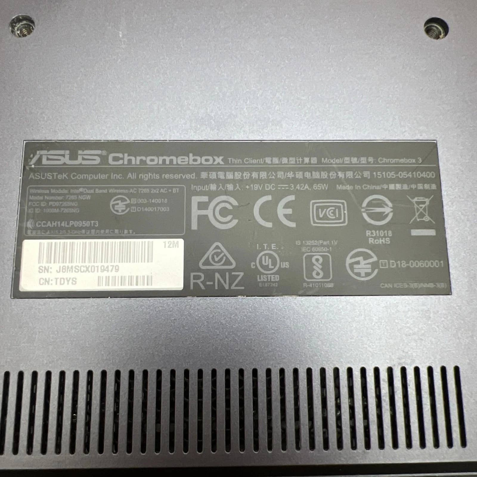ASUS Chromebox 3 Computers New