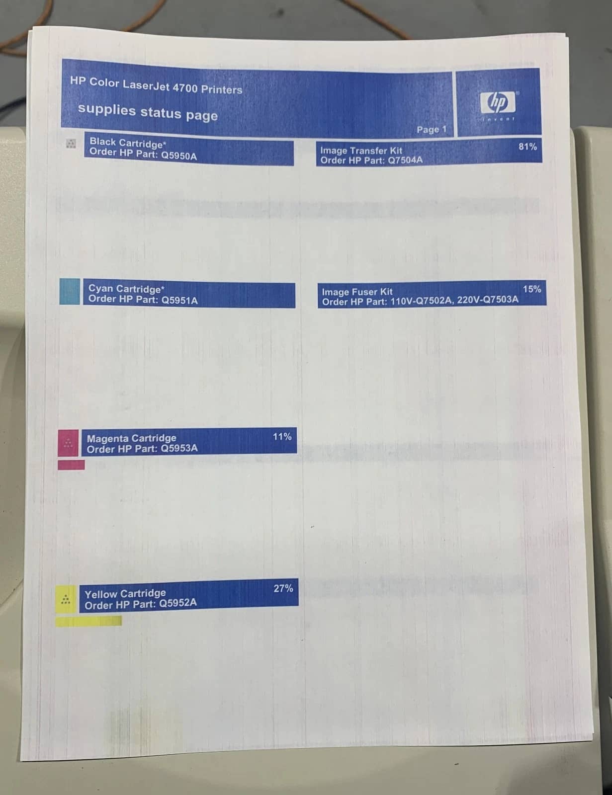 HP 4700dtn Printers Refurbished - Excellent