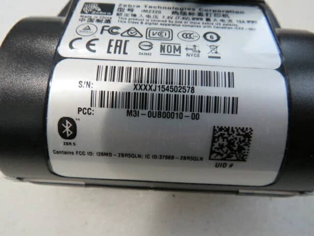Zebra imz320 bluetooth ios Printers Used - Good