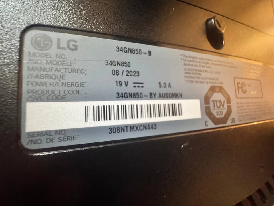LG 34GN850 Monitors