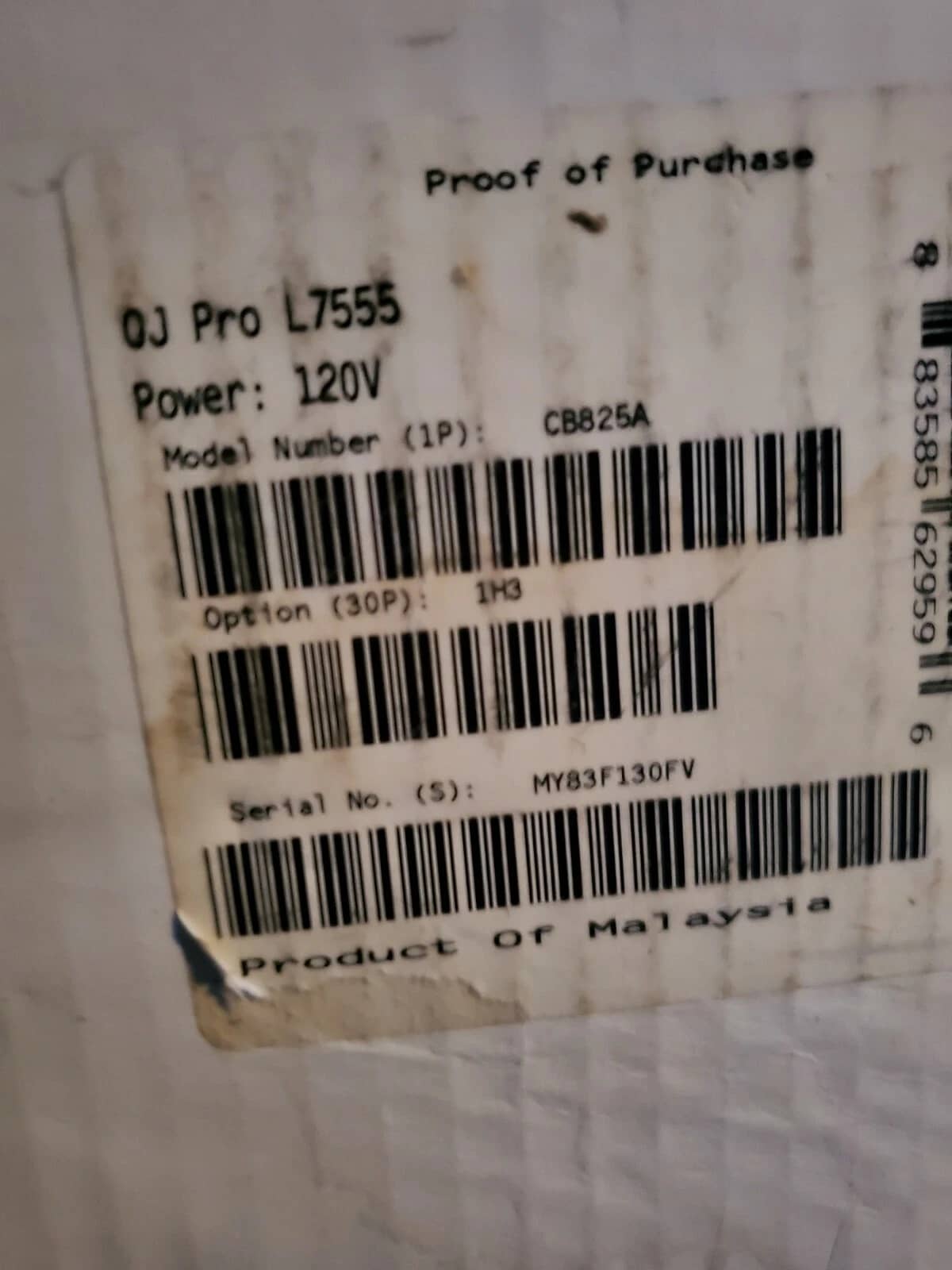 HP Officejet Pro L7555 Printers For parts or not working