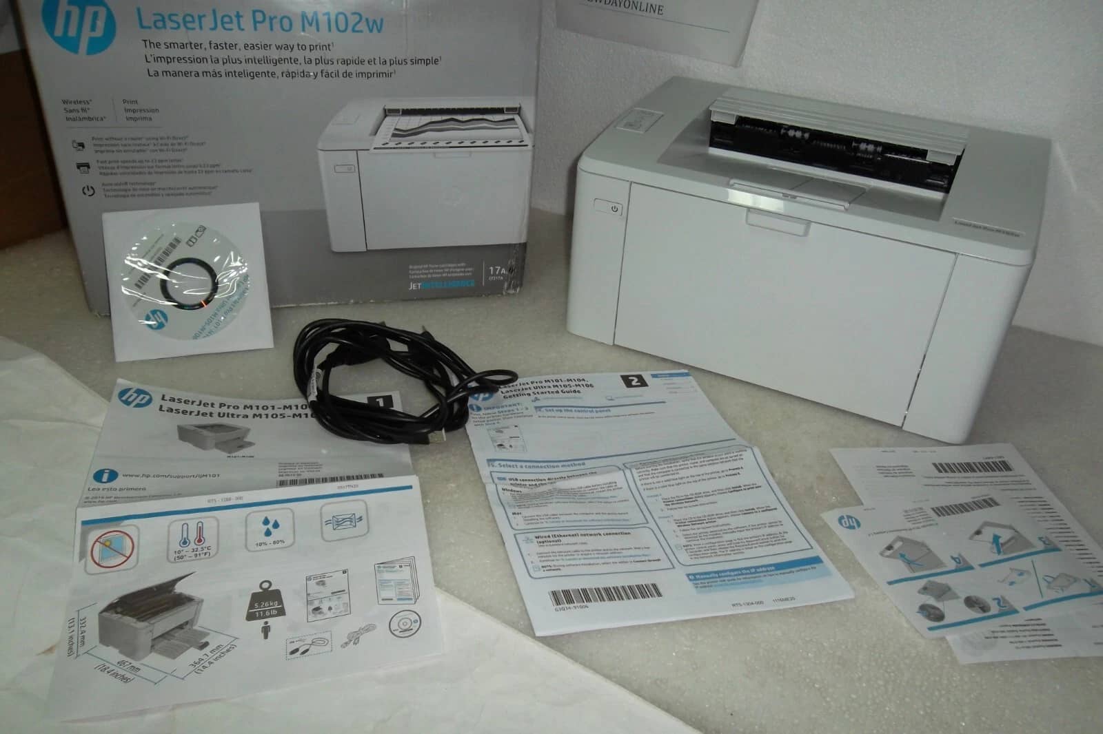HP Laserjet Pro M102w Printers New
