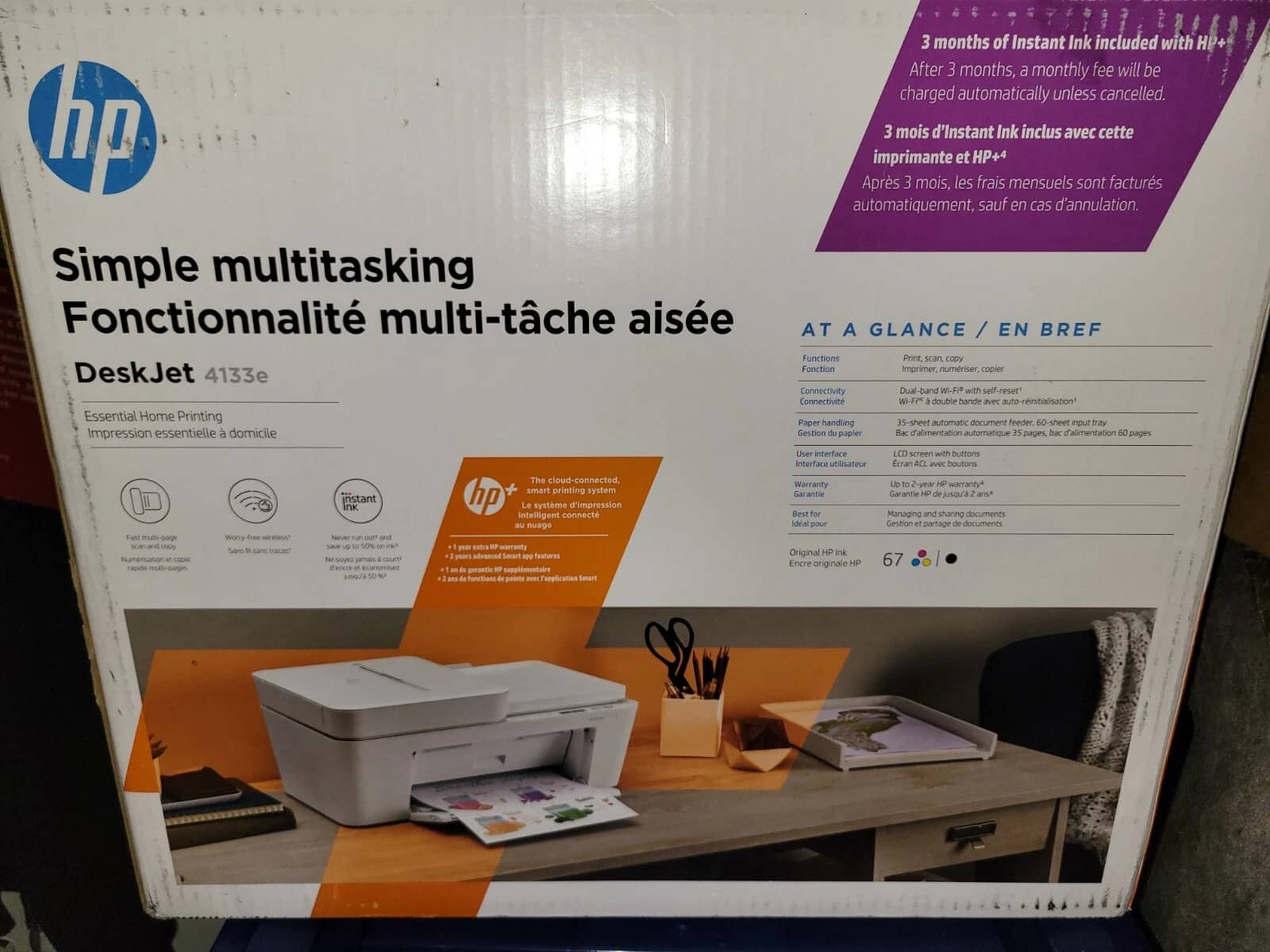 HP DeskJet 4133e Printers New