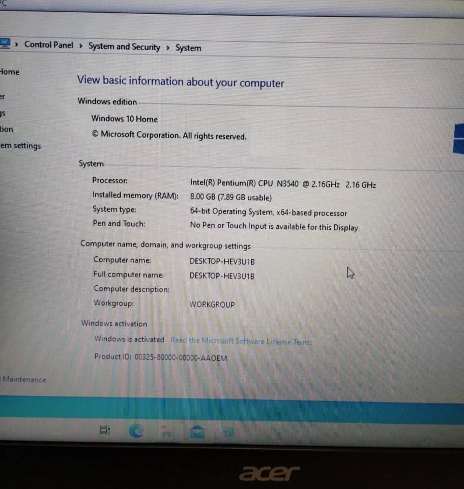 Acer ES1-512 Computers New