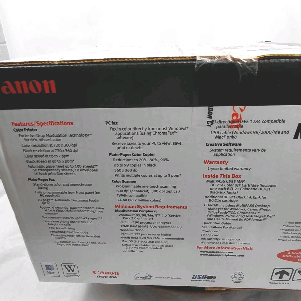Canon Cannon MultiPass C555 Printers New