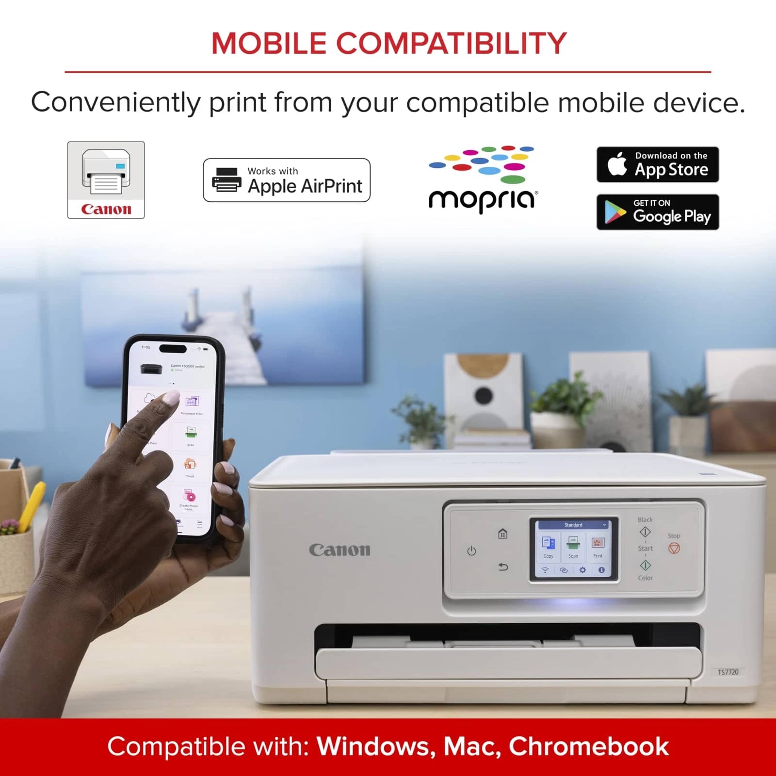 Canon PIXMA TS7720 Wireless Home Printers New