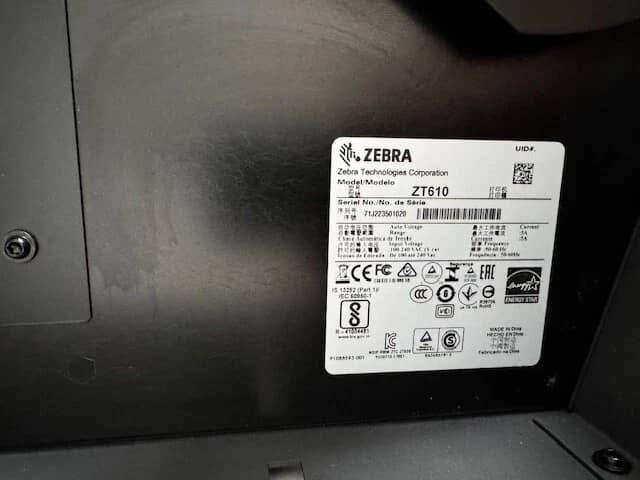 Zebra ZT61043 T0101A0Z Printers Used - Good
