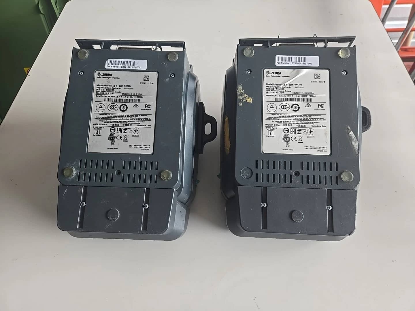 Zebra Gx420b Printers For parts or not working