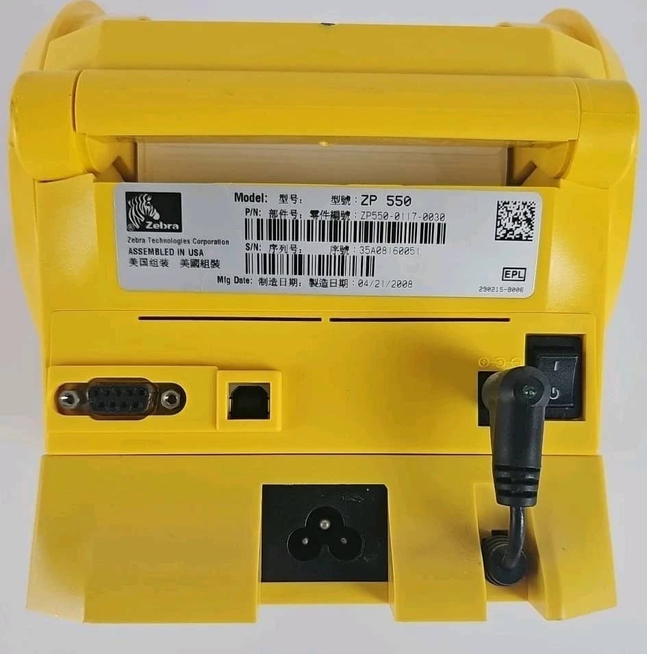 Zebra ZP 550 Printers Used - Good
