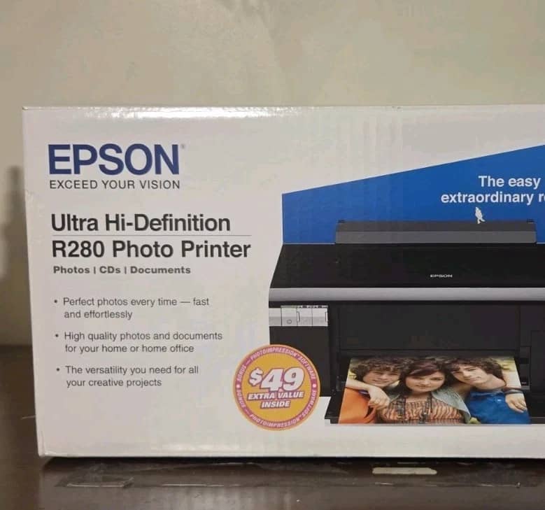 Epson Stylus Photo R280 Printers Black New