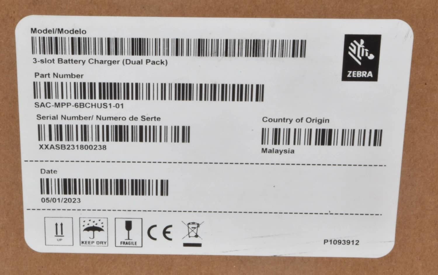 Zebra ZQ600, ZQ500 Series 3-Slot Battery Charger Printers Open-Box Excellent