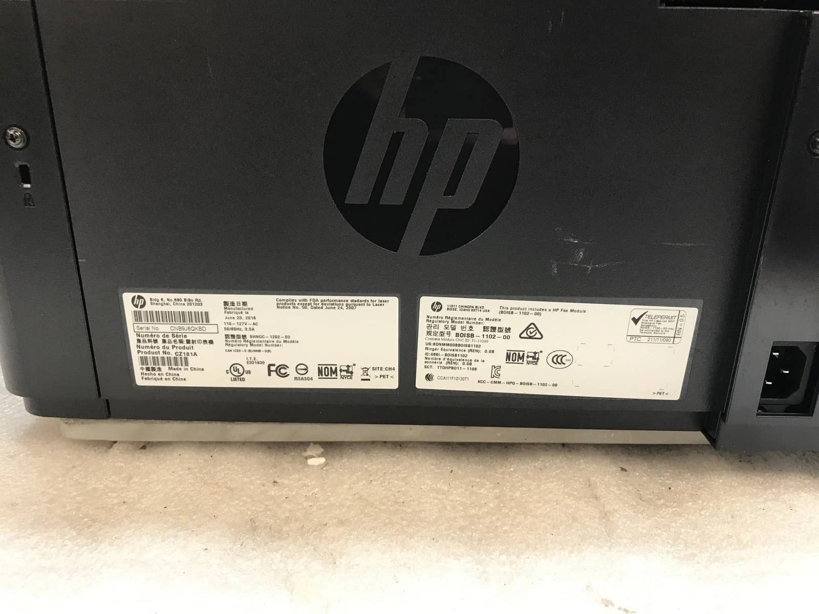 HP LaserJet Pro MFP M127fn CZ181A Printers Used - Good