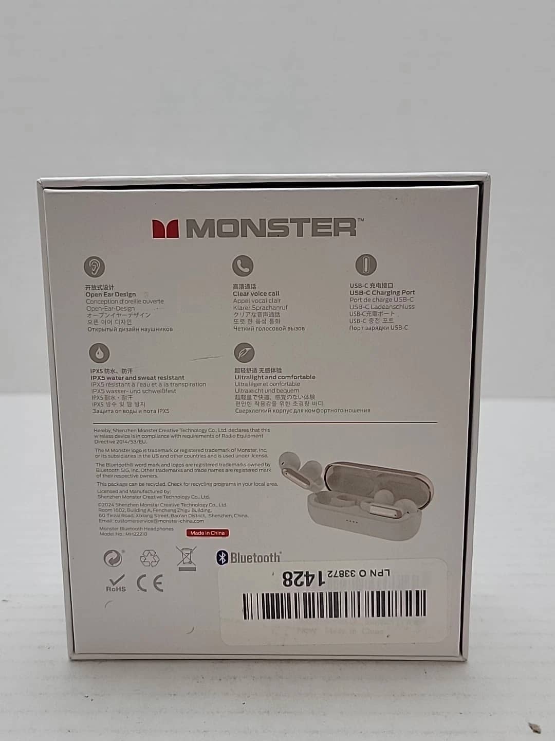 Monster AC601 Headphones & Earbuds Purple New