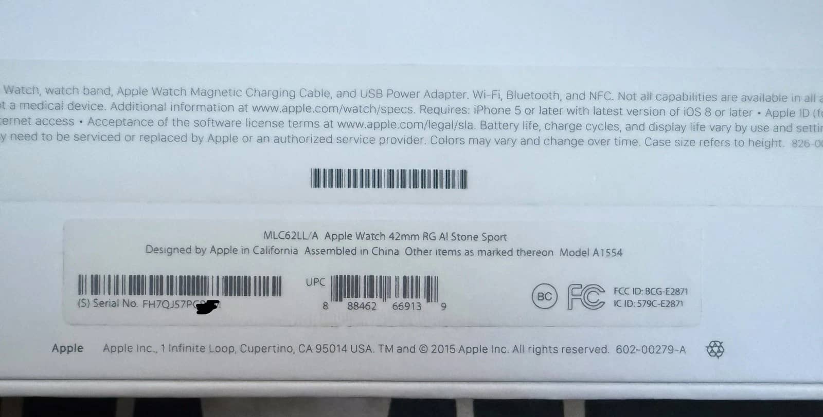 Apple Apple Watch Series 1 Smartwatches Blue 42mm New
