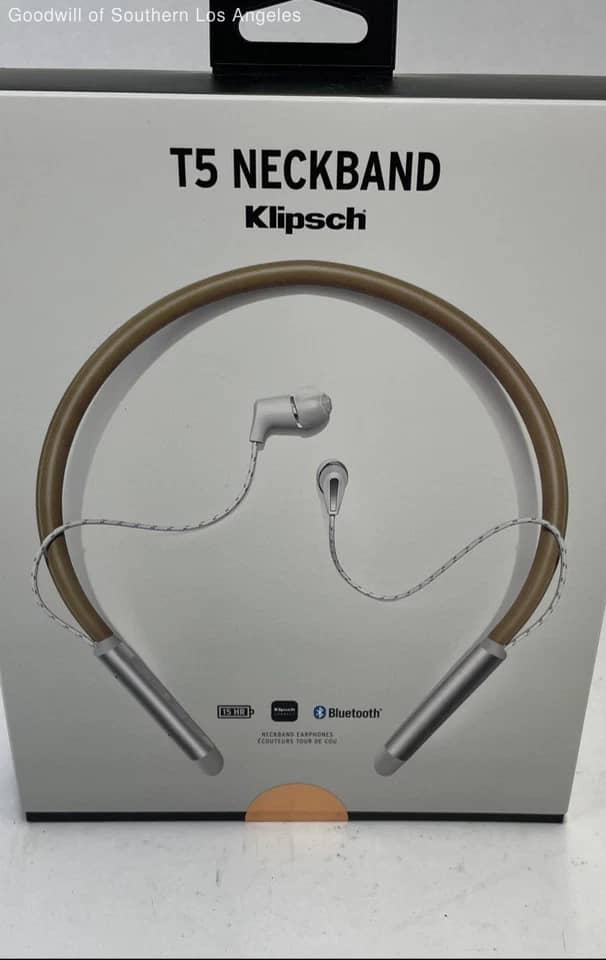 Klipsch T5 Neckband Headphones & Earbuds Brown New