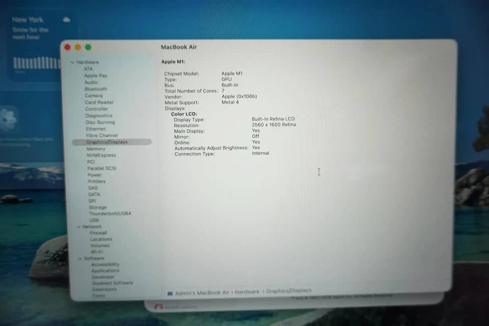 Apple MacBook Air M1 Computers 256GB 8GB Refurbished - Excellent