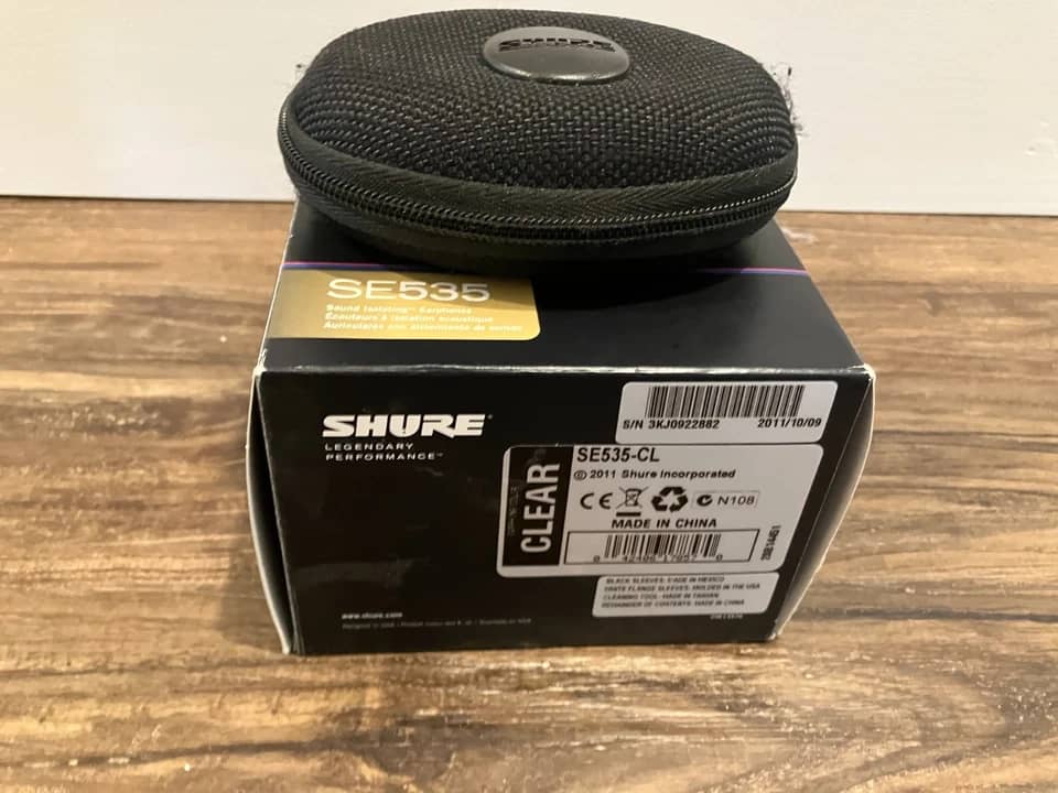 Shure SE535 Headphones & Earbuds Transparent New