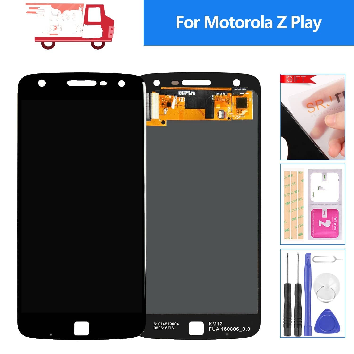 Motorola Moto G Play (2024) Cell Phones Black 64GB Tracfone New