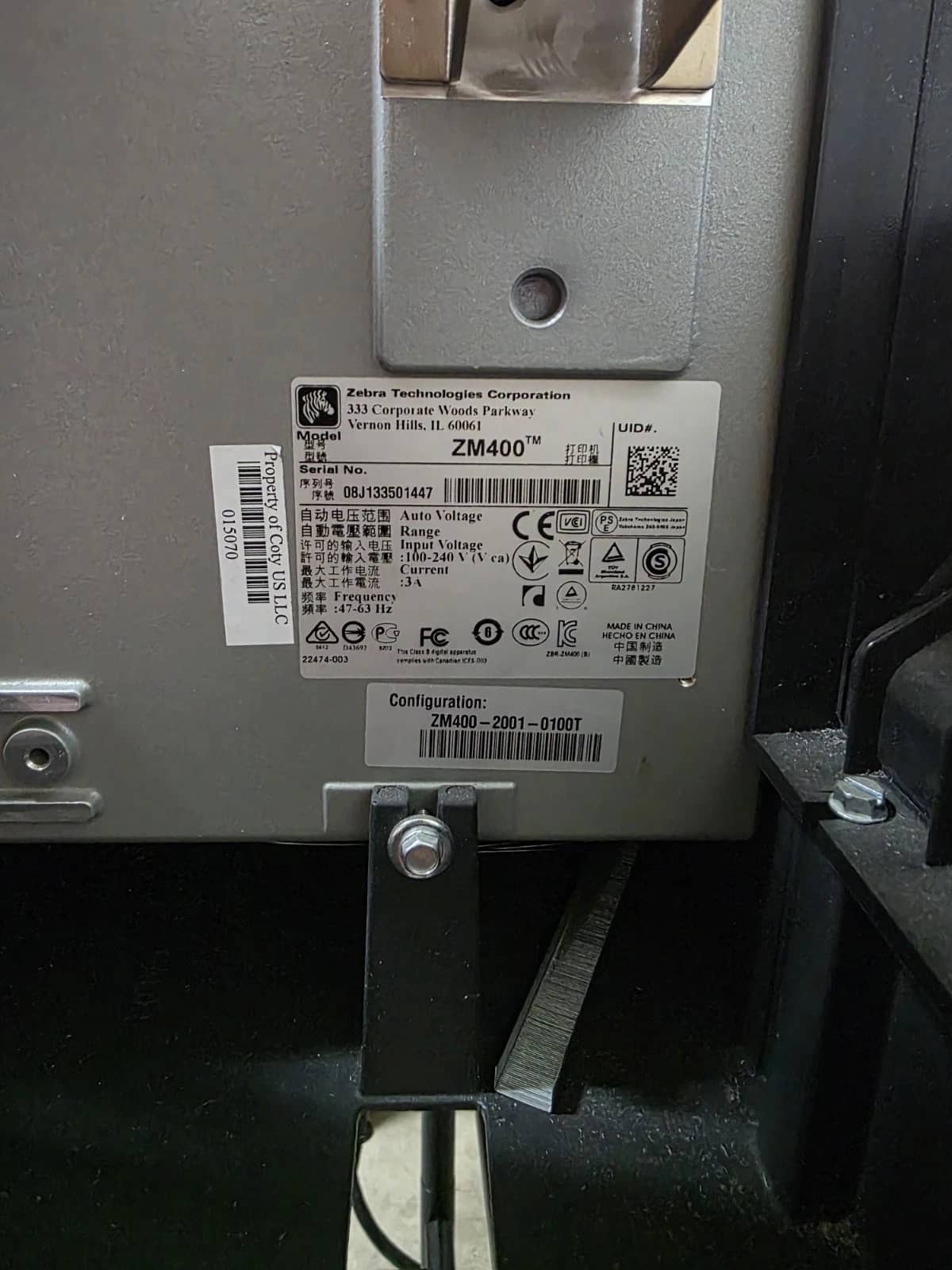 Zebra Z Series ZM400 Printers For parts or not working