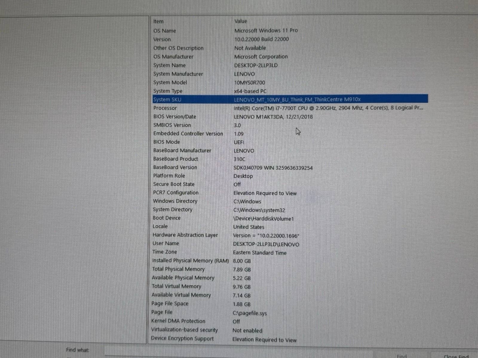 Lenovo M910X Computers 256GB 16GB Refurbished - Excellent