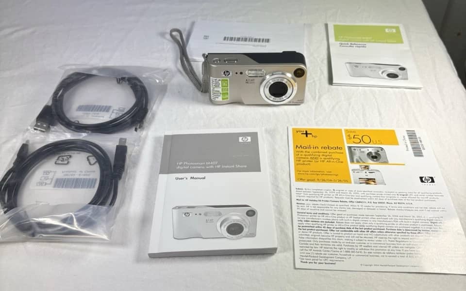 HP Photosmart M407 Digital Cameras Silver Used - Good Body Only