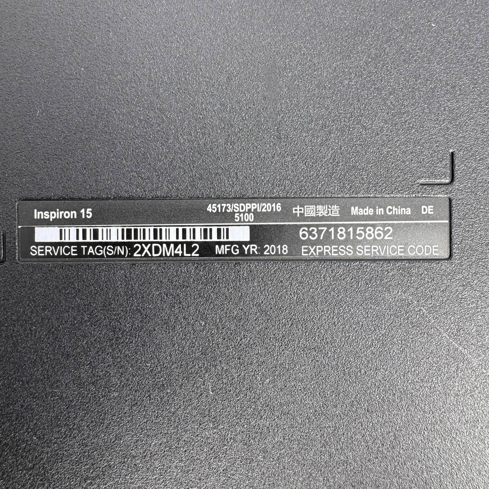 Dell Inspiron 15 3558 Computers 1TB 8GB Used - Good