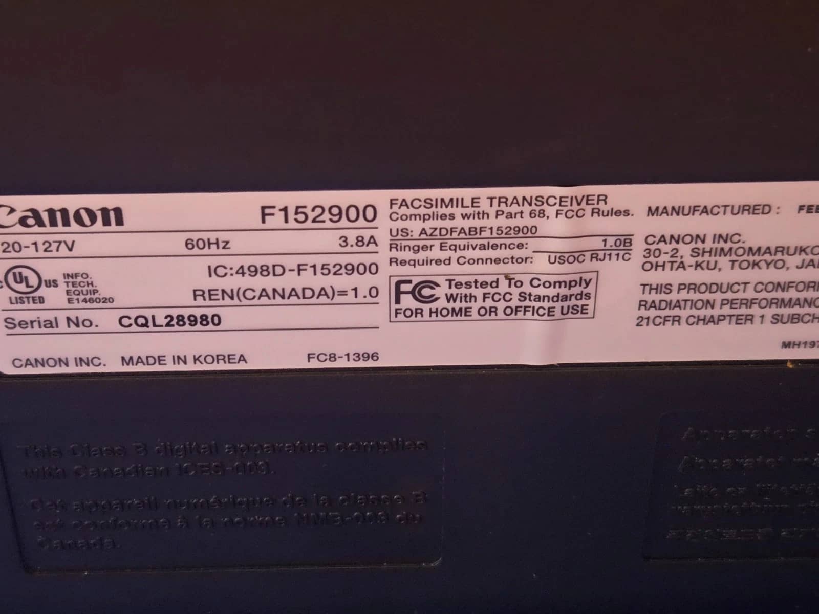 Canon MFC-4270 Printers Used - Good