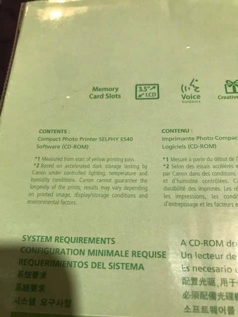 Canon ES40 Printers Open-Box Excellent
