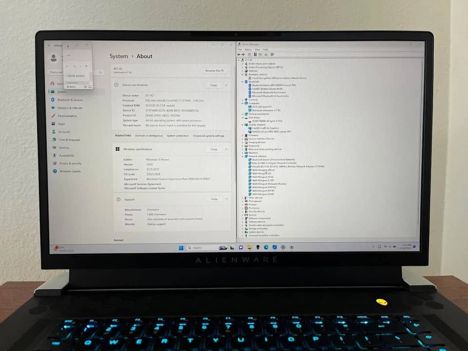Dell Alienware x17 R2 Computers