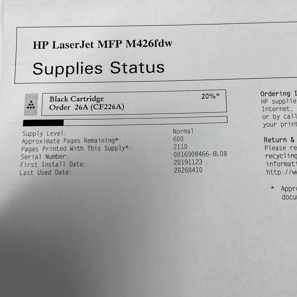 HP Laserjet Pro M426fdw Printers New