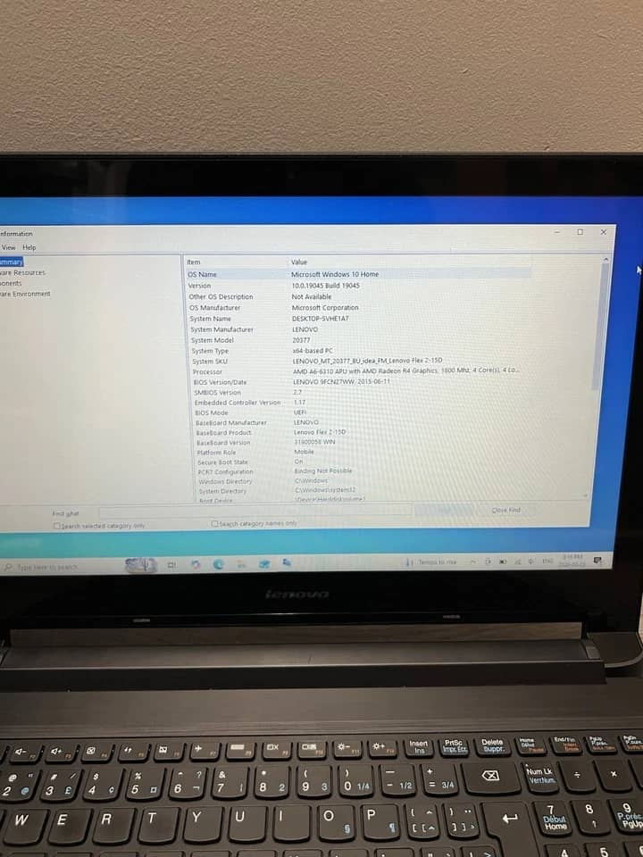 Lenovo Flex 2-14 Computers 500GB 4GB Used - Good