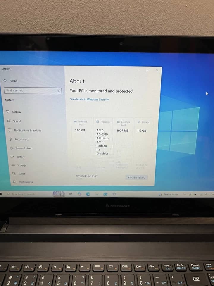 Lenovo Flex 2-14 Computers 500GB 4GB Used - Good