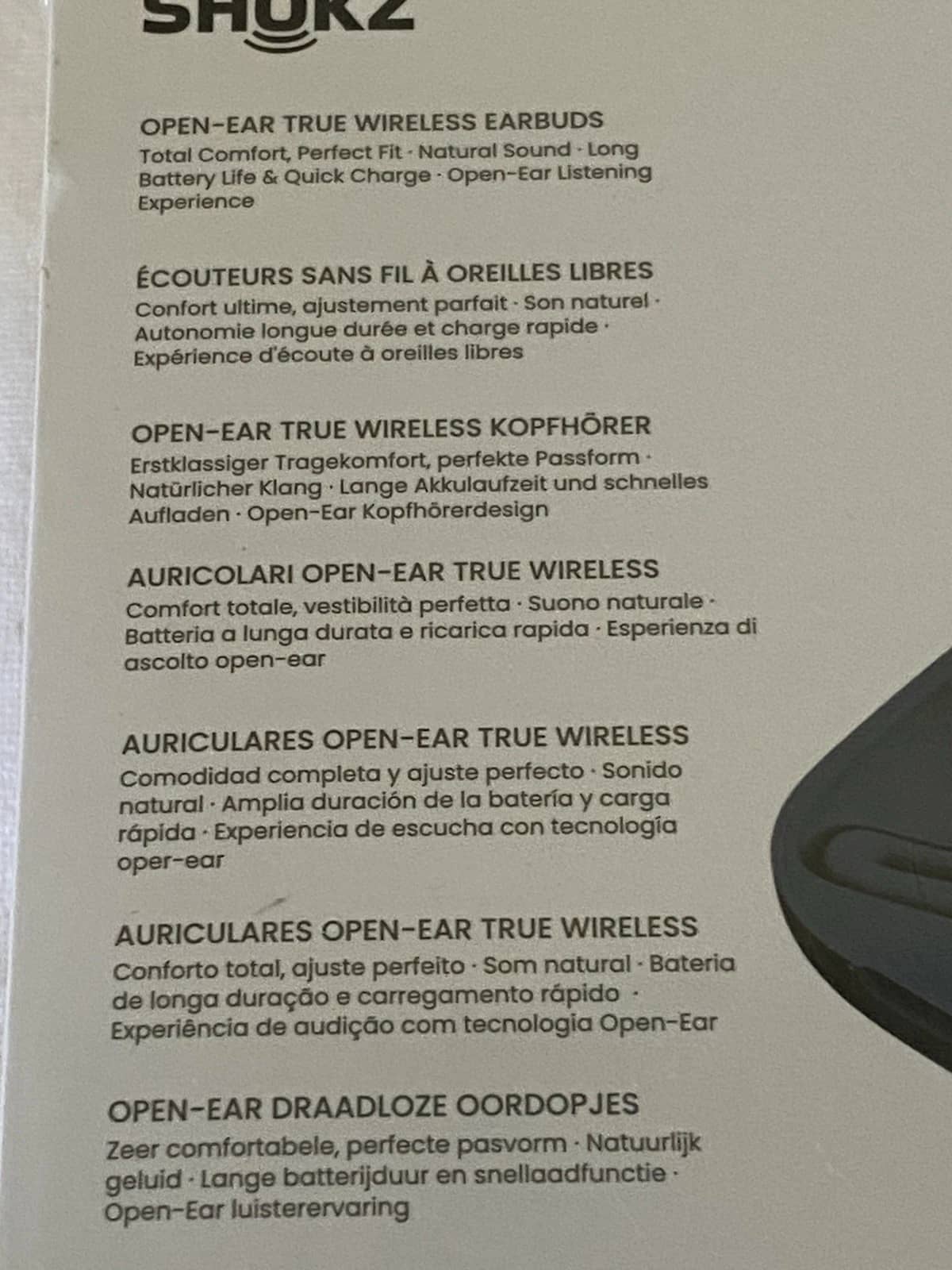 Shokz OpenFit Air Headphones & Earbuds Black New
