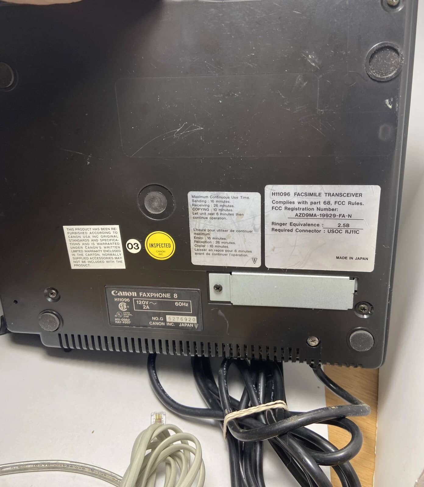 Canon Faxphone 8 Printers Used - Good