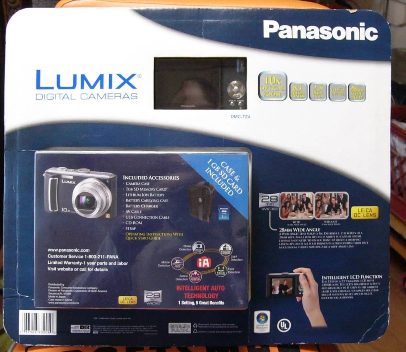 Panasonic LUMIX TZ4 Digital Cameras Black New Body Only