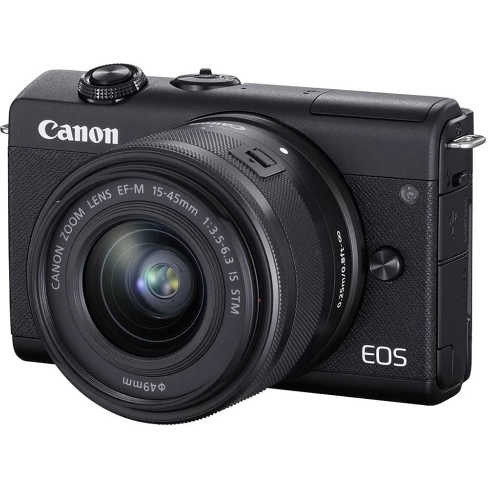 Canon EOS M200 Digital Cameras Black New w/ 15-45mm Kit