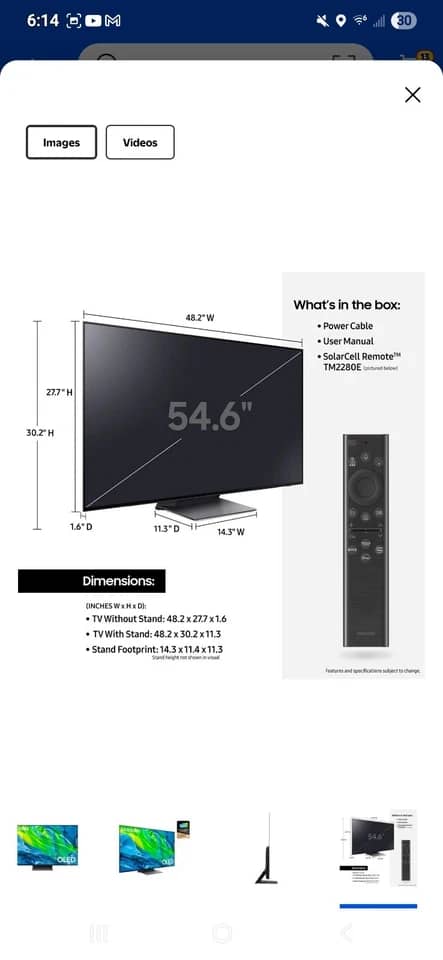 Samsung S95B TVs