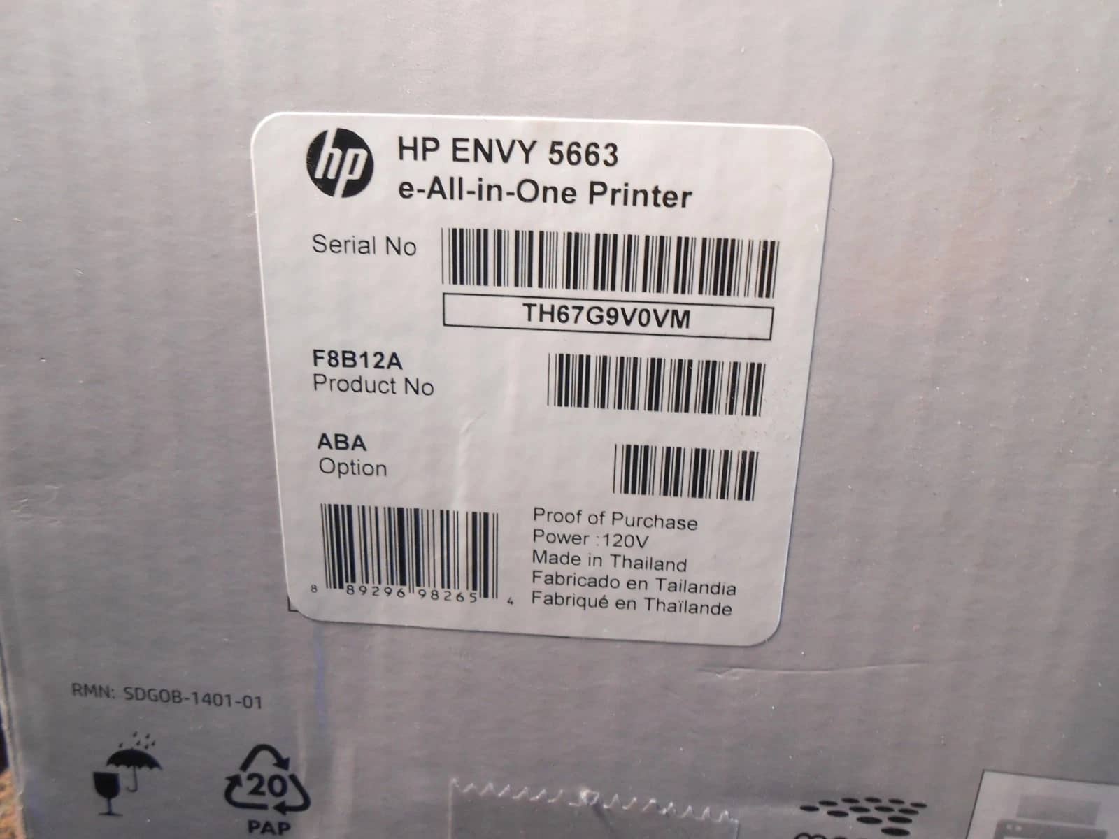 HP Envy 5663 Printers Open-Box Excellent