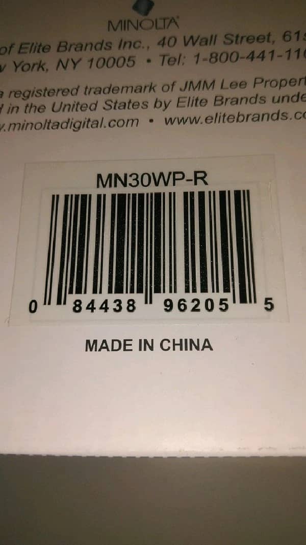 Minolta MN30WP Digital Cameras Blue New Body Only