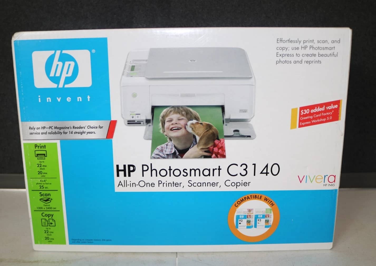 HP Photosmart C3140 Printers New