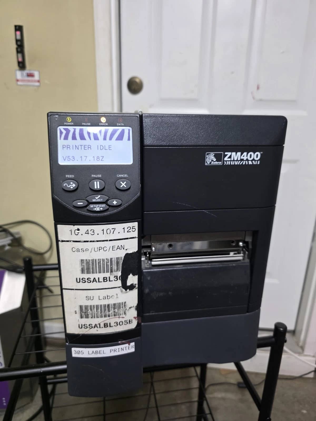 Zebra Z Series ZM400 Printers For parts or not working